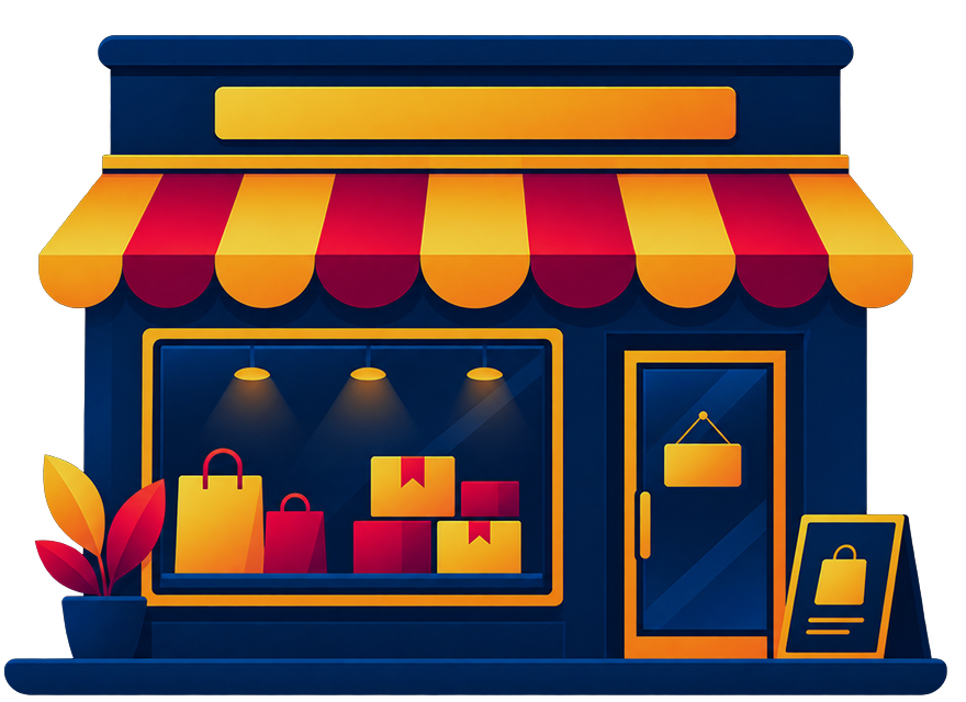 retailer P2P lifecycle: supplier channels (EDI · portal · PDF · spreadsheet) feeding one process from purchase order to invoice, with the store shelf and online shopper at the end